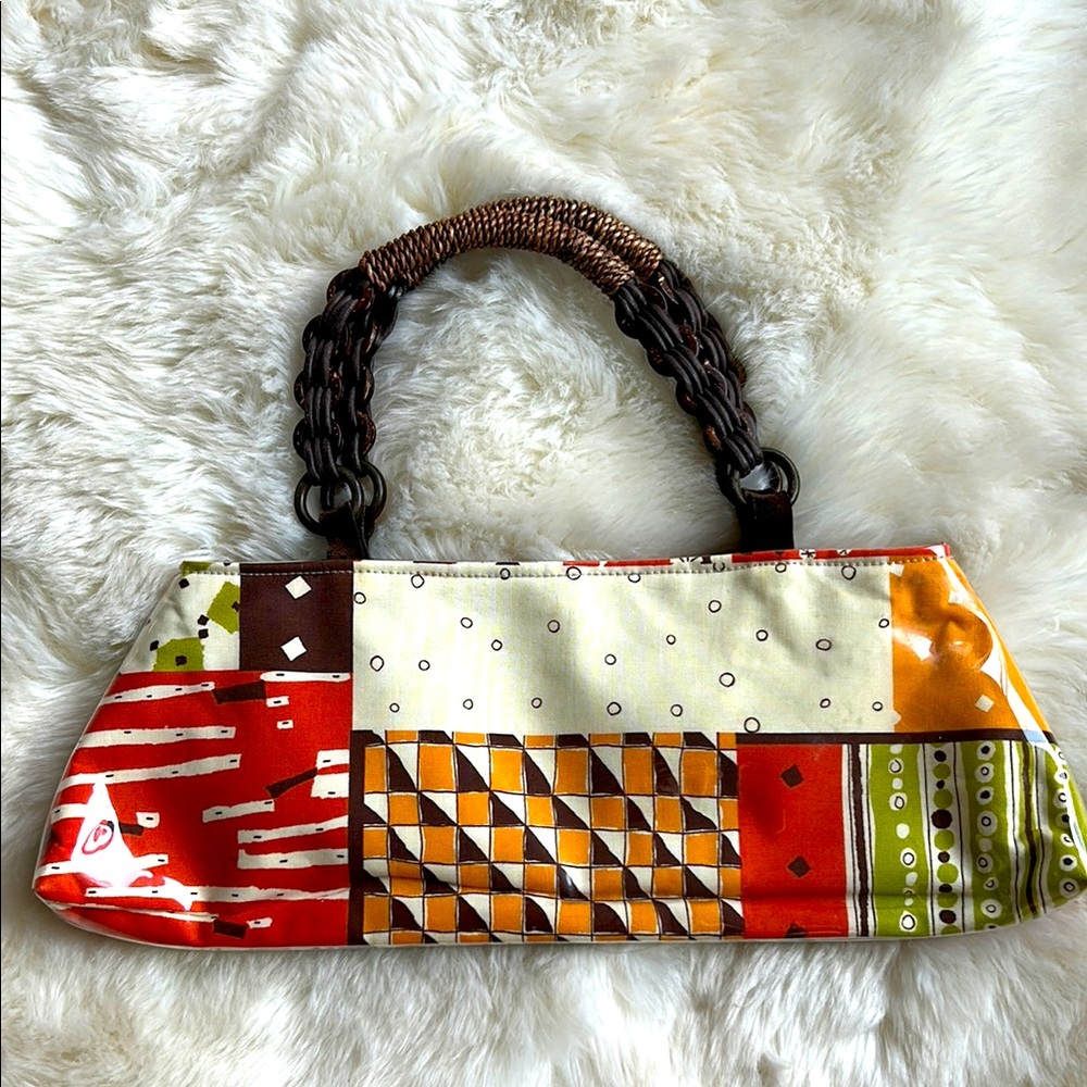 Colorful Patchwork Handbag - image 1